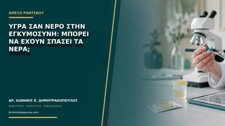 Υγρά σαν νερό στην εγκυμοσύνη: μπορεί να έχουν σπάσει τα νερά;