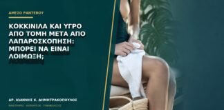 Κοκκινίλα και υγρό από τομή μετά από λαπαροσκόπηση: μπορεί να είναι λοίμωξη;