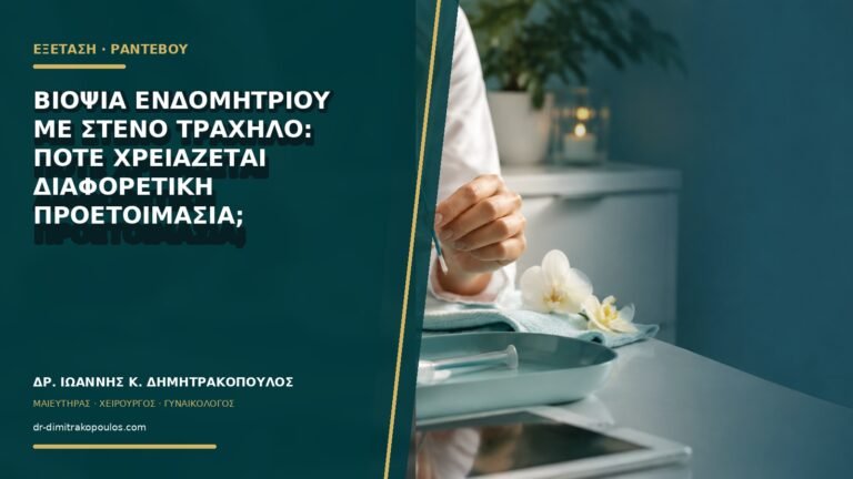 Βιοψία ενδομητρίου με στενό τράχηλο: πότε χρειάζεται διαφορετική προετοιμασία;