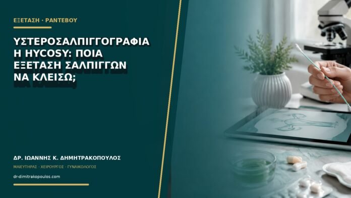 Υστεροσαλπιγγογραφία ή HyCoSy: ποια εξέταση σαλπίγγων να κλείσω;
