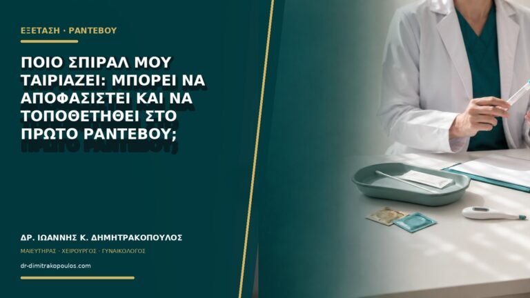 Ποιο σπιράλ μου ταιριάζει: μπορεί να αποφασιστεί και να τοποθετηθεί στο πρώτο ραντεβού;