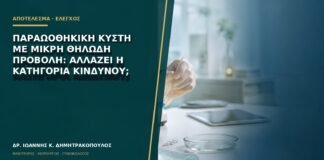Παραωοθηκική κύστη με μικρή θηλώδη προβολή: αλλάζει η κατηγορία κινδύνου;
