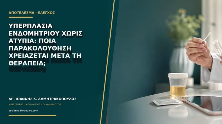 Υπερπλασία ενδομητρίου χωρίς ατυπία: ποια παρακολούθηση χρειάζεται μετά τη θεραπεία;