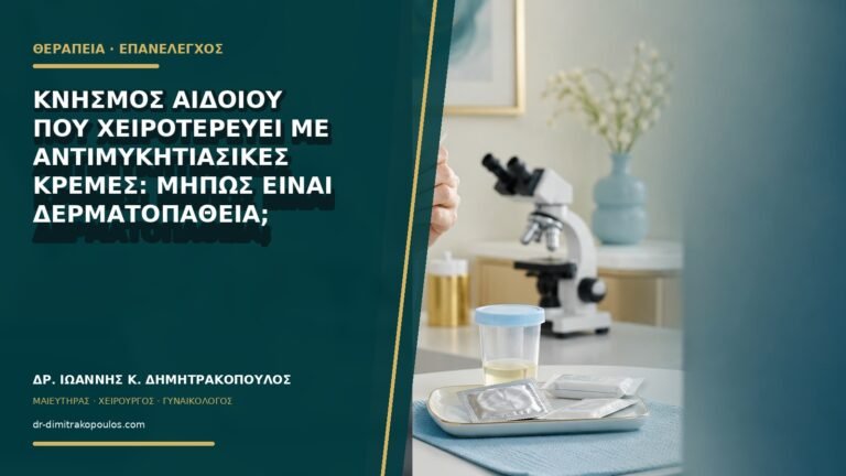 Κνησμός αιδοίου που χειροτερεύει με αντιμυκητιασικές κρέμες: μήπως είναι δερματοπάθεια;