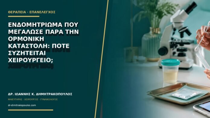 Ενδομητρίωμα που μεγάλωσε παρά την ορμονική καταστολή: πότε συζητείται χειρουργείο;