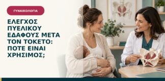 Έλεγχος πυελικού εδάφους μετά τον τοκετό: πότε είναι χρήσιμος;