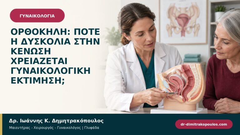 Ορθοκήλη: πότε η δυσκολία στην κένωση χρειάζεται γυναικολογική εκτίμηση;