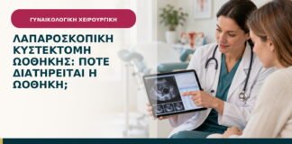 Λαπαροσκοπική κυστεκτομή ωοθήκης: πότε διατηρείται η ωοθήκη;