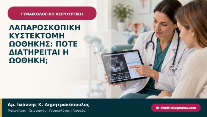 Λαπαροσκοπική κυστεκτομή ωοθήκης: πότε διατηρείται η ωοθήκη; Λαπαροσκοπική κυστεκτομή ωοθήκης: πότε διατηρείται η ωοθήκη;