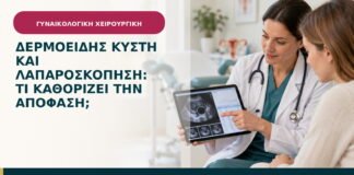Δερμοειδής κύστη και λαπαροσκόπηση: τι καθορίζει την απόφαση;
