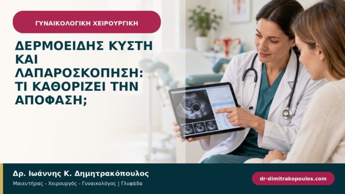 Δερμοειδής κύστη και λαπαροσκόπηση: τι καθορίζει την απόφαση;