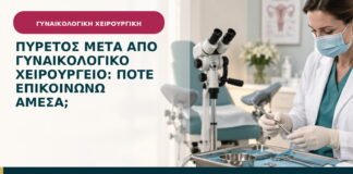 Πυρετός μετά από γυναικολογικό χειρουργείο: πότε επικοινωνώ άμεσα;