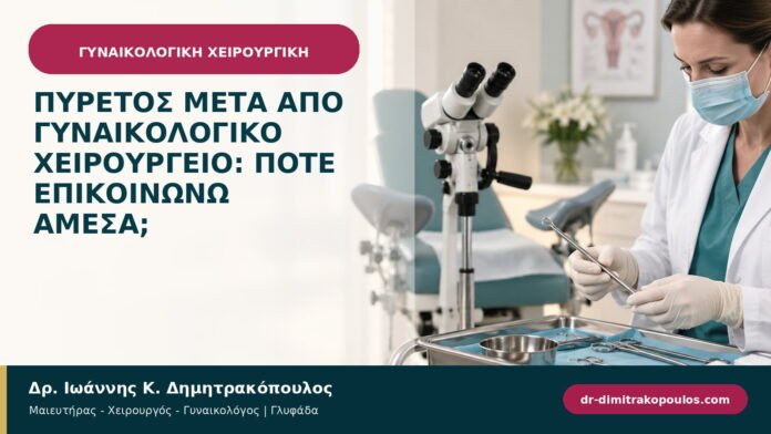 Πυρετός μετά από γυναικολογικό χειρουργείο: πότε επικοινωνώ άμεσα;