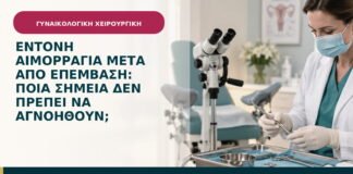Έντονη αιμορραγία μετά από επέμβαση: ποια σημεία δεν πρέπει να αγνοηθούν;