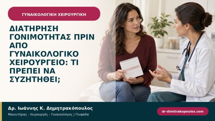 Διατήρηση γονιμότητας πριν από γυναικολογικό χειρουργείο: τι πρέπει να συζητηθεί;
