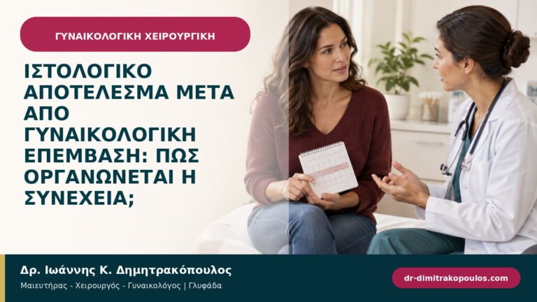 Ιστολογικό αποτέλεσμα μετά από γυναικολογική επέμβαση: πώς οργανώνεται η συνέχεια;