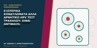 Εξωτερικά κονδυλώματα αλλά αρνητικό HPV τεστ τραχήλου: είναι αντίφαση;