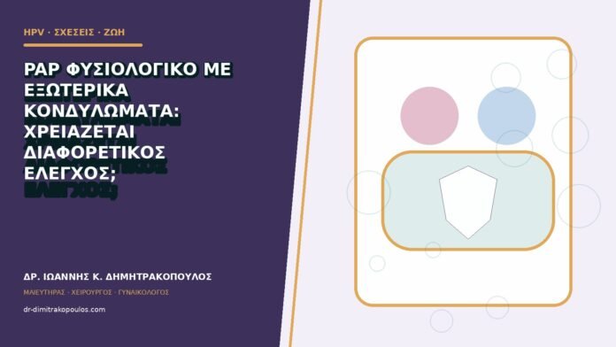 hpv-kondylomata-b83-30 Pap φυσιολογικό με εξωτερικά κονδυλώματα: χρειάζεται διαφορετικός έλεγχος;