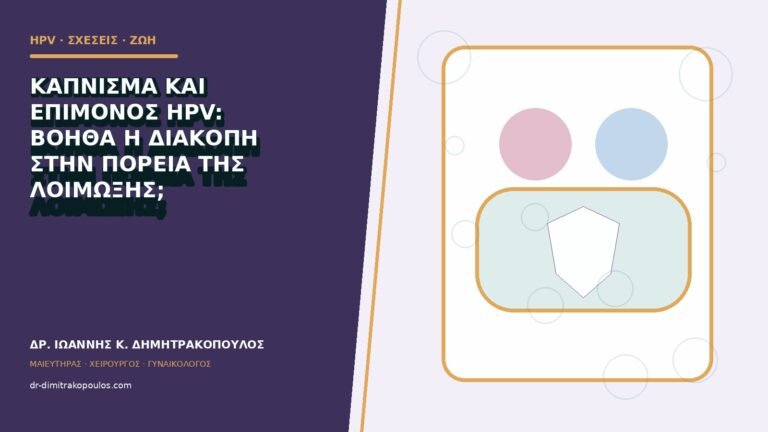 Κάπνισμα και επίμονος HPV: βοηθά η διακοπή στην πορεία της λοίμωξης;