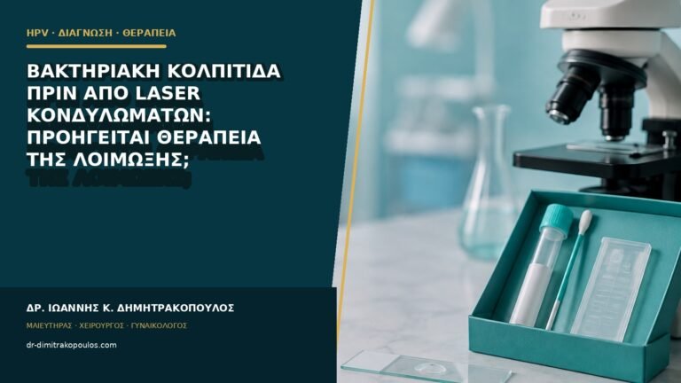 Βακτηριακή κολπίτιδα πριν από laser κονδυλωμάτων: προηγείται θεραπεία της λοίμωξης;