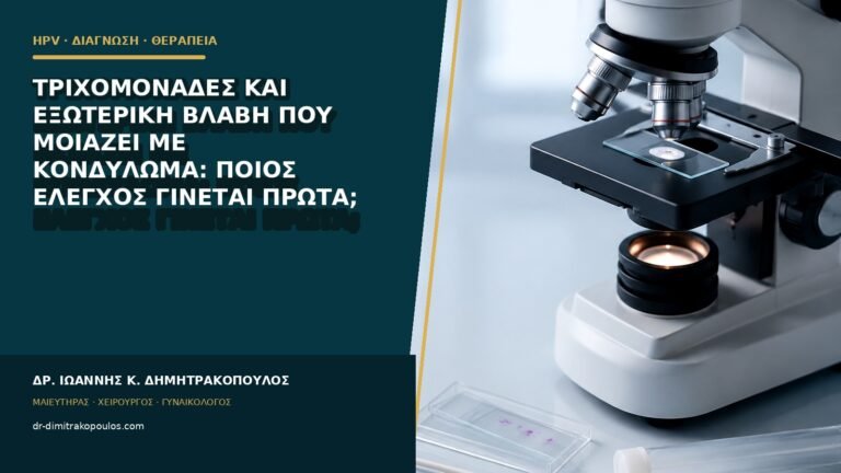 Τριχομονάδες και εξωτερική βλάβη που μοιάζει με κονδύλωμα: ποιος έλεγχος γίνεται πρώτα;