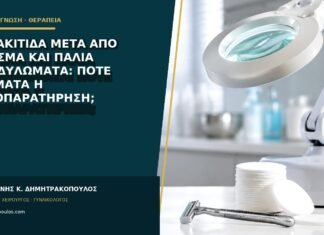 Θυλακίτιδα μετά από ξύρισμα και παλιά κονδυλώματα: πότε σταματά η αυτοπαρατήρηση;