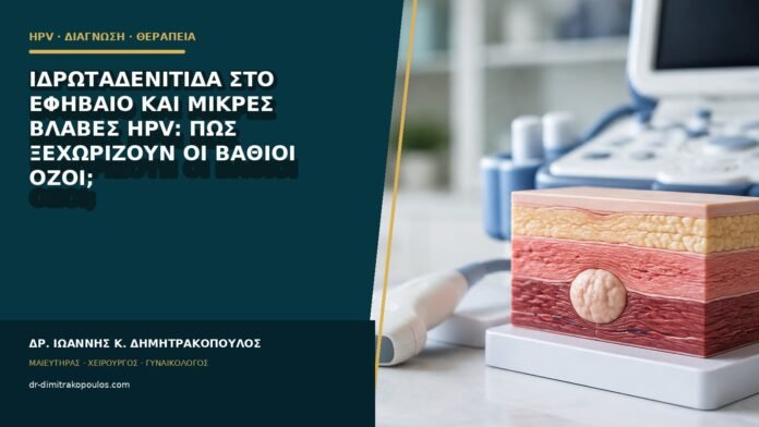 Ιδρωταδενίτιδα στο εφήβαιο και μικρές βλάβες HPV: πώς ξεχωρίζουν οι βαθιοί όζοι;