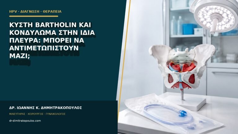 Κύστη Bartholin και κονδύλωμα στην ίδια πλευρά: μπορεί να αντιμετωπιστούν μαζί;