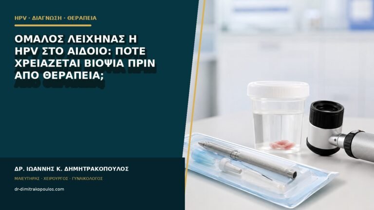 Ομαλός λειχήνας ή HPV στο αιδοίο: πότε χρειάζεται βιοψία πριν από θεραπεία;