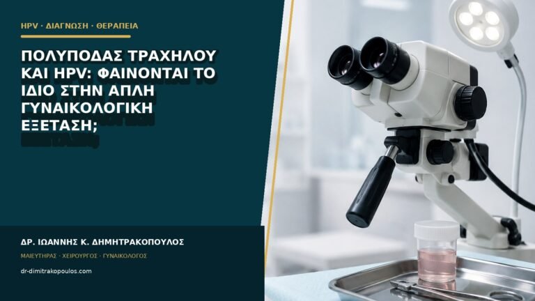 Πολύποδας τραχήλου και HPV: φαίνονται το ίδιο στην απλή γυναικολογική εξέταση;