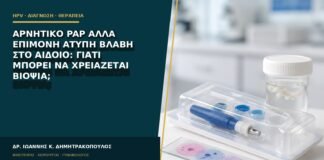 Αρνητικό Pap αλλά επίμονη άτυπη βλάβη στο αιδοίο: γιατί μπορεί να χρειάζεται βιοψία;