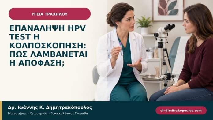 Επανάληψη HPV test ή κολποσκόπηση: πώς λαμβάνεται η απόφαση;