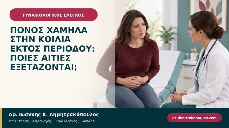 Πόνος χαμηλά στην κοιλιά εκτός περιόδου: ποιες αιτίες εξετάζονται;