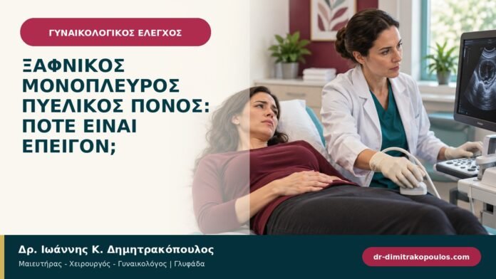 Ξαφνικός μονόπλευρος πυελικός πόνος: πότε είναι επείγον;