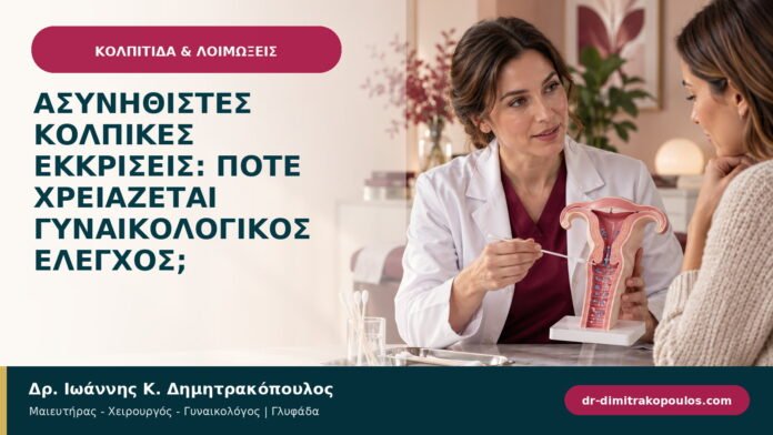 Ασυνήθιστες κολπικές εκκρίσεις: πότε χρειάζεται γυναικολογικός έλεγχος; Ασυνήθιστες κολπικές εκκρίσεις: πότε χρειάζεται γυναικολογικός έλεγχος;