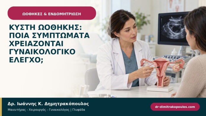 Κύστη ωοθήκης: ποια συμπτώματα χρειάζονται γυναικολογικό έλεγχο; Κύστη ωοθήκης: ποια συμπτώματα χρειάζονται γυναικολογικό έλεγχο;