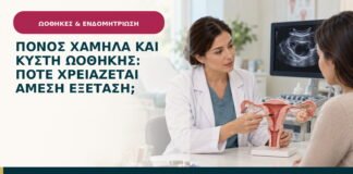 Πόνος χαμηλά και κύστη ωοθήκης: πότε χρειάζεται άμεση εξέταση;