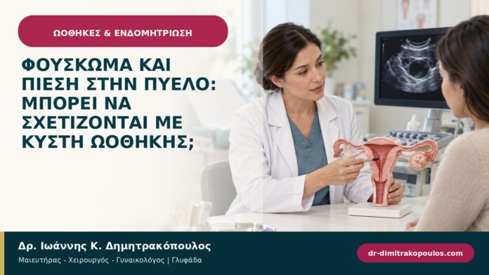 Φούσκωμα και πίεση στην πύελο: μπορεί να σχετίζονται με κύστη ωοθήκης;