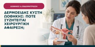 Δερμοειδής κύστη ωοθήκης: πότε συζητείται χειρουργική αφαίρεση;