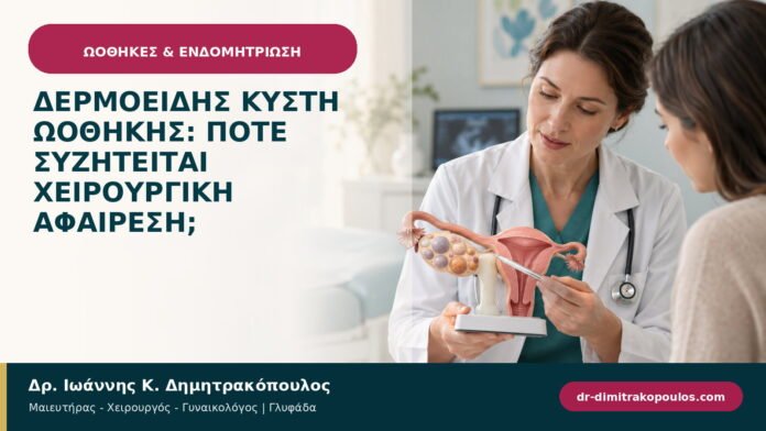 Δερμοειδής κύστη ωοθήκης: πότε συζητείται χειρουργική αφαίρεση;