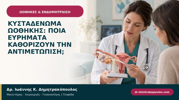 Κυσταδένωμα ωοθήκης: ποια ευρήματα καθορίζουν την αντιμετώπιση;