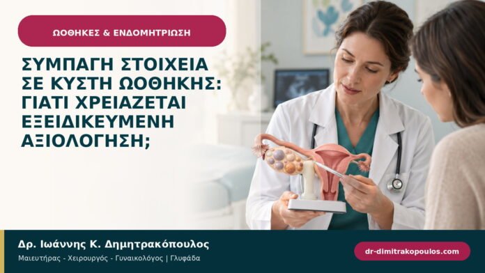 Συμπαγή στοιχεία σε κύστη ωοθήκης: γιατί χρειάζεται εξειδικευμένη αξιολόγηση;