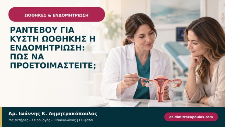 Ραντεβού για κύστη ωοθήκης ή ενδομητρίωση: πώς να προετοιμαστείτε;