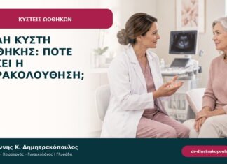 Απλή κύστη ωοθήκης: πότε αρκεί η παρακολούθηση; Απλή κύστη ωοθήκης: πότε αρκεί η παρακολούθηση;
