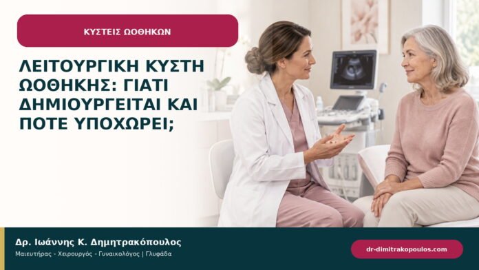 Λειτουργική κύστη ωοθήκης: γιατί δημιουργείται και πότε υποχωρεί;