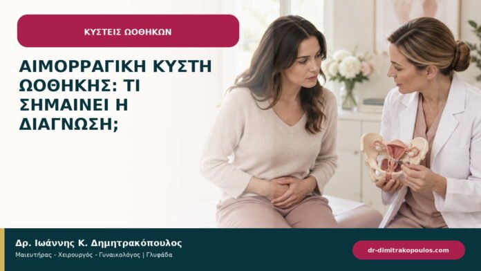 Αιμορραγική κύστη ωοθήκης: τι σημαίνει η διάγνωση; Αιμορραγική κύστη ωοθήκης: τι σημαίνει η διάγνωση;