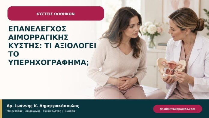 Επανέλεγχος αιμορραγικής κύστης: τι αξιολογεί το υπερηχογράφημα; Επανέλεγχος αιμορραγικής κύστης: τι αξιολογεί το υπερηχογράφημα;