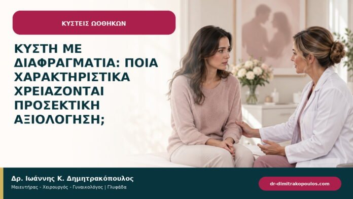 Κύστη με διαφραγμάτια: ποια χαρακτηριστικά χρειάζονται προσεκτική αξιολόγηση; Κύστη με διαφραγμάτια: ποια χαρακτηριστικά χρειάζονται προσεκτική αξιολόγηση;