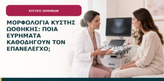 Μορφολογία κύστης ωοθήκης: ποια ευρήματα καθοδηγούν τον επανέλεγχο;