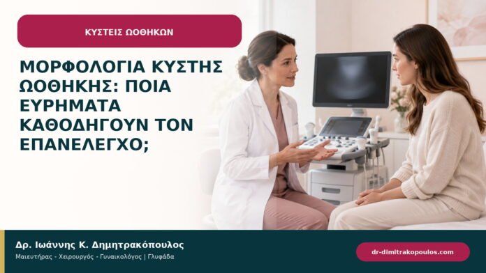 Μορφολογία κύστης ωοθήκης: ποια ευρήματα καθοδηγούν τον επανέλεγχο; Μορφολογία κύστης ωοθήκης: ποια ευρήματα καθοδηγούν τον επανέλεγχο;